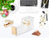 Gold Acrylic Stapler Set, Desk Accessory & Decoration Kit, Includes Clear Stapler, 1000 Staples, Tape Dispenser