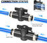 TAILONZ PNEUMATIC 4mm OD Ball Valve Air Flow Control Valve Push to Connect Fitting (Pack of 3)