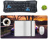 Large Gaming Mouse Pad, Purple JDM Car Racing Sunset, Extended Keyboard Computer Pad 23.6 x 11.8 inch