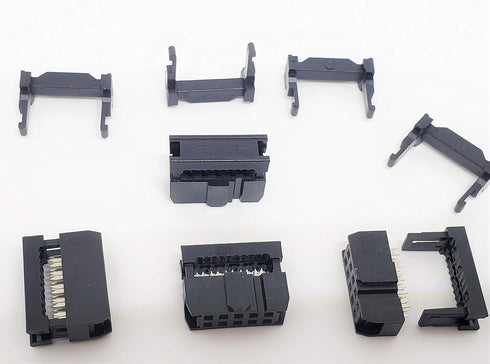 PC Accessories - Connectors Pro 50-Pack 2X5 10P 2.54mm Dual Rows IDC Sockets, 10 Pins