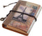 Retro Soft PU Leather Cover Loose-Leaf Journal, Travelers' Notebook, Leather Writing Journal with Eiffel Tower Design