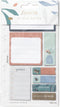 Filofax Botanical Collection Accessory, Repositionable Sticky Notes, Set of 8 Note Pads, 25 Sheets Each