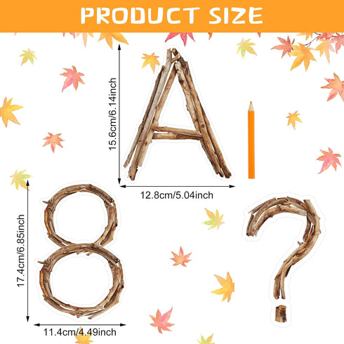 Geyoga 200 Pcs Large 6'' Bulletin Board Letters, Font Letters and Punctuation Cutouts Combo Set for Display