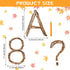 Geyoga 200 Pcs Large 6'' Bulletin Board Letters, Font Letters and Punctuation Cutouts Combo Set for Display