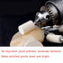 AUSTOR 24 Pieces Wool Felt Mounted Mandrel Set with 2 Shaped and 6 Sizes Polishing Buffing Wheel Bits for Dremel Rotary