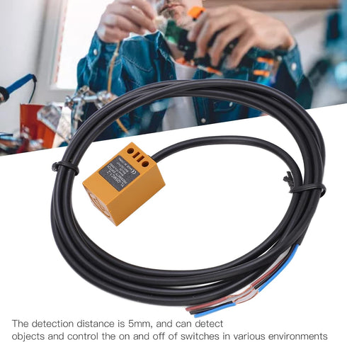 Inductive Proximity Sensors DC 10-30V, 5mm Detection Distance NPN Inductive Proximity Switch for Detecting Metal