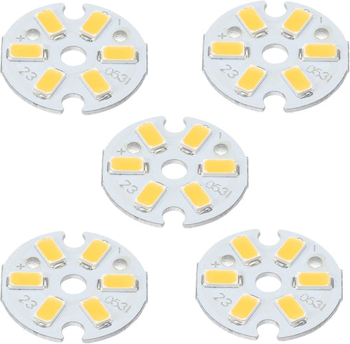 MECCANIXITY COB LED Light Chip Bead, 3W 120lm 3000-3200K, Energy Saving Bulb for Spotlight Replacement, 5Pcs