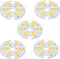 MECCANIXITY COB LED Light Chip Bead, 3W 120lm 3000-3200K, Energy Saving Bulb for Spotlight Replacement, 5Pcs