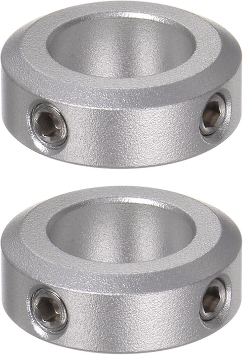 HARFINGTON 2pcs Aluminum Alloy Shaft Collar Set Screw, 14mm Bore, 24mm OD for Wheel Barrow Axle, CNC Machine Tools