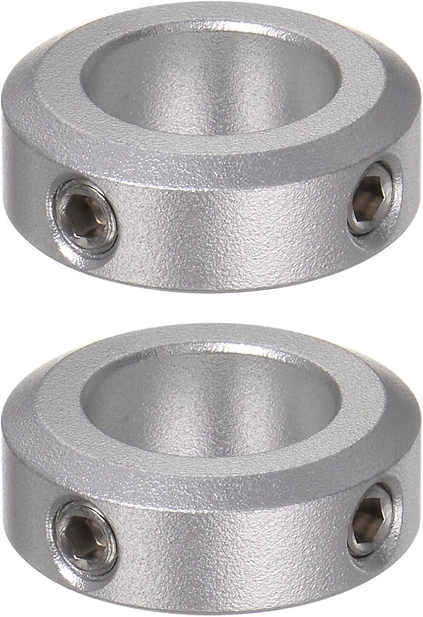 HARFINGTON 2pcs Aluminum Alloy Shaft Collar Set Screw, 14mm Bore, 24mm OD for Wheel Barrow Axle, CNC Machine Tools