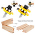KOWOOD Tongue and Groove Set, 2 Pieces 1/4 Inch Shank Router Bit, 3 Teeth Adjustable T Shape Cutter