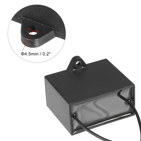 uxcell Ceiling Fan Capacitor CBB61 20uF 350V AC, 2 Wires Metallized Polypropylene Film Capacitor (2Pcs)