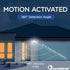 40W 180 4000 5000 2 LED Security Lights Motion Sensor Light Outdoor, Degree, LM Motion Security Light, K, ETL Water