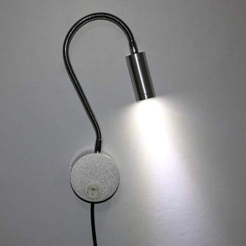 3W Flexible LED Wall Sconce with Gooseneck Design