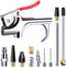 13 Pcs 2-Way Connection Air Nozzle Blow Gun Set with 1/4 in Standard Quick Fitting and 8 Air Nozzles