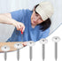 Peryiter 150 #8 1/2", 3/4", 5/8", 1", 1-1/2" Pcs Shutter Screws White Head Size White Pan Cabinet Screws for Wood, Wall