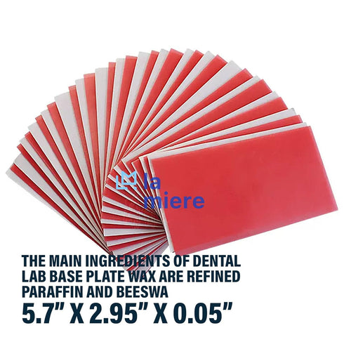 20PCS Dental Base Plate Wax - Molding Casting Wax Sheet Denture Utility Bite Casting Sheets, Modeling Filling Laboratory Supply Lab Dentist Auxiliary Material