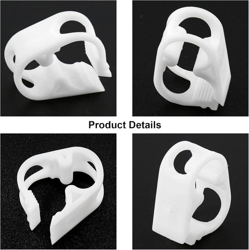 5Pcs Adjustable Plastic Tubing Clamps, 1/8"-1/4" Hose Clamp for Laboratory Pinch Valve