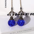 Ceiling Fan Pull Chains Crystal Light Fan Pull Chain Pendant with Blue Ice Cracked Ball Vintage Ceiling Fan Chain