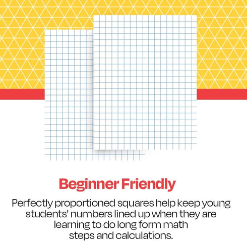 School Smart Double Sided Graph Paper, 8-1/2 x 11 Inches, 1/2 Inch Rule, White, Pack of 500