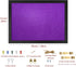 Purple Bulletin Boards Cork Board with Felt, 15"x11" Small Display Pin Board for Walls and Photos