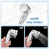 FdcZeyxior Shampoo Bowl Sprayer Head, Silver Adjustable Handheld Sink Sprayer Head Portable Shower Heads with Stop