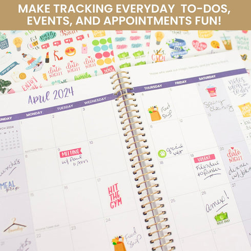 bloom daily planners Productivity Stickers, Variety Sticker Pack with Six Sheets