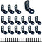 ZCLGOOD 16PCS 1.18x1.18 L Bracket Corner Brace Iron 90 Degree Metal Right Angle