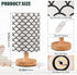 ALAZA Bedside Table Lamp for Bedroom Black White Mermaid Scales Nightstand LED Light Lamps with USB Port Linen Fabric