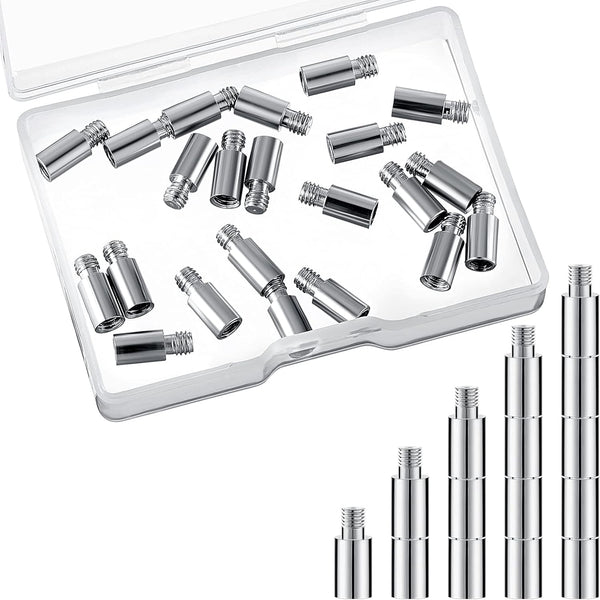 Hotop 40 Pieces 12 x 5 mm Scrapbook Extension Screws - Album Extender Post Replacements for Post-bound Refillable Photo