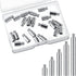 Hotop 40 Pieces 12 x 5 mm Scrapbook Extension Screws - Album Extender Post Replacements for Post-bound Refillable Photo