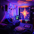 80ft 300 Solhice Black Light String Lights for Glow Party, LEDs Blacklights Fairy Lights with Remote Plug