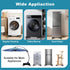 4 Nefish Furniture Dolly Adjustable Mini Fridge Stand with Wheels Washing Machine Stand Mobile Roller with Locking