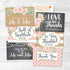 Hadley Designs 24 Pink Gold Wedding Thank You Cards - Envelopes for Bride Thank You from the New Mr. & Mrs.