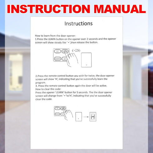 Kingdder 4 M12 Pcs Garage Door Remote Compatible with Garage Opener Transmitter for Automatic Swing Sliding Opener