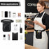 Bruislard Server Pouch, Server Apron with Buckle Work Pouch Utility Apron Adjustable Waitress Accessories Bag