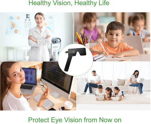 3 Pack Ophthalmic 14-Pinhole Eye Occluder for Vision Test, Portable Handheld Eye Exam Tool