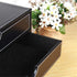 Leather Desk Organizer with 3 Drawers, Executive A4 File Cabinet for Office Supplies and Home Decor