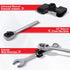 Spurtar Wrench Extender Tool for 1/2" Drive or 21 mm Hex Drive, Adjustable Wrench Adapter with Heat Treatment