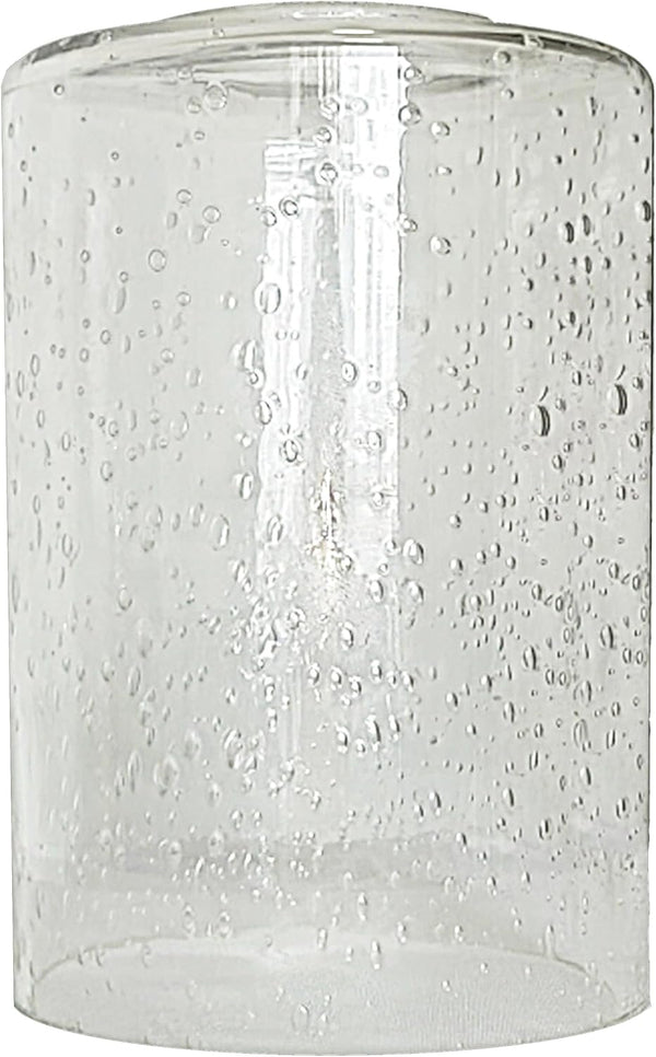 Clear Seedy Glass Shade for Wall Sconce Small Size
