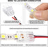40 Pieces RGB LED Light Strip Connectors, Unwired Gapless Solderless Adapter Terminal Extension Waterproof