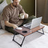 Adjustable Wooden Lap Desks for Bed, Desk with Built-in Cup Holder