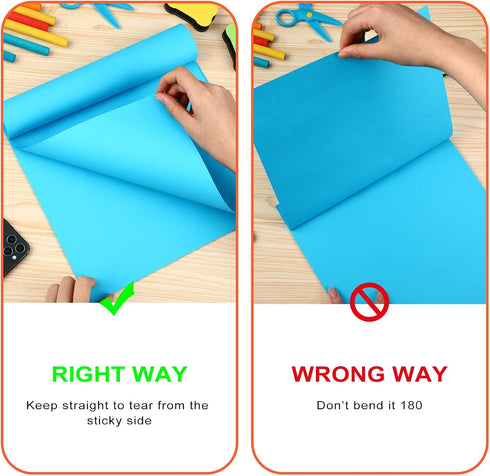Big Sticky Notes - Bright Colors Self Stick Pads, Large Note Pads for Home, Office, Notebook Supplies 4 Pads 100 Sheets