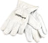 Forney 55267 Work Gloves - Medium, Lined Goat Skin, Cream