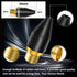 8PCS Black Rubber Air Tool Nozzle Tips for Air Blow Guns, Parts for Air Tool Accessories