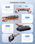 TN221 TN225 High Yield Toner Cartridge Replacement for Brother TN-221 TN-225, Compatible with MFC-9130CW, 4 Pack