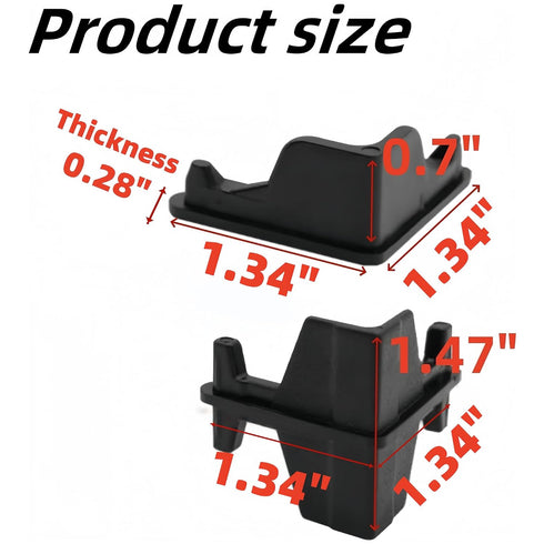 Sraseenomy 50 (25 25 Pcs Post Inserts Connectors for Storage Rack and Whalen Muscle Rack Shelving - PP Plastic, Sturdy