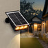 LUMLLSAJI IP65 (2) Solar Spot Lights Outdoor, RGB Solar Landscape Spotlights Waterproof Adjustable Light House Lights