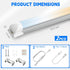 2FT, 20W 2400LM 3 3500K/5000K/6500K, 24-inch T8 (2-Pack) CNSUNWAY LED Shop Light | Color Changing Under Cabinet Lights