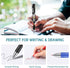 Spakon 200 Pieces Retractable Ballpoint Pen Bulk, Medium Point 0.5mm Refillable Ink Pens, Office (Blue, Red, Black)